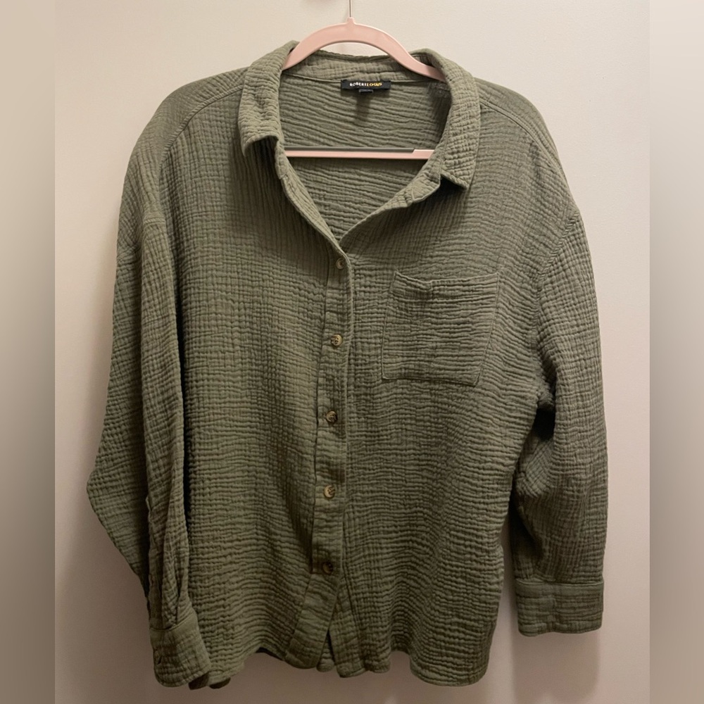 Robert Louis Sage Button-Down Shirt